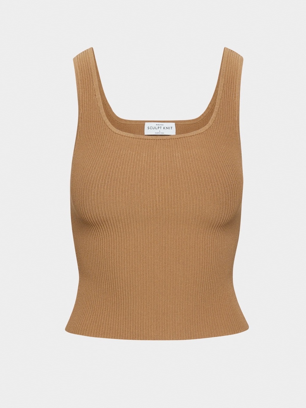 Aritzia Sculpt Knit Squareneck Tank Size S, Constant Camel